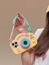 Stereo Camera Holder Silicone Phone Case